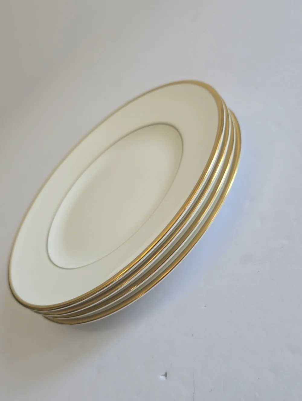 Wedgwood Set Of 4 California Bone China Salad Plates Ivory W4377 Made In England